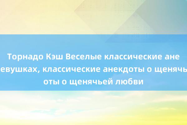 Торнадо Кэш Веселые классические анекдоты о девушках, классические анекдоты о щенячьей любви